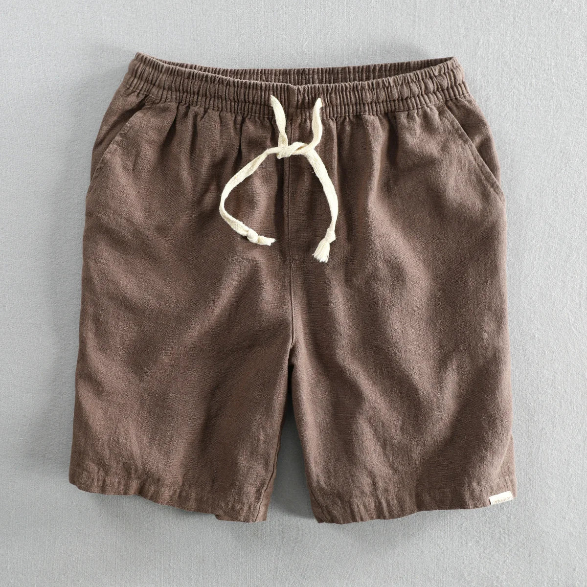 Bermuda casual para hombre con cintura elástica