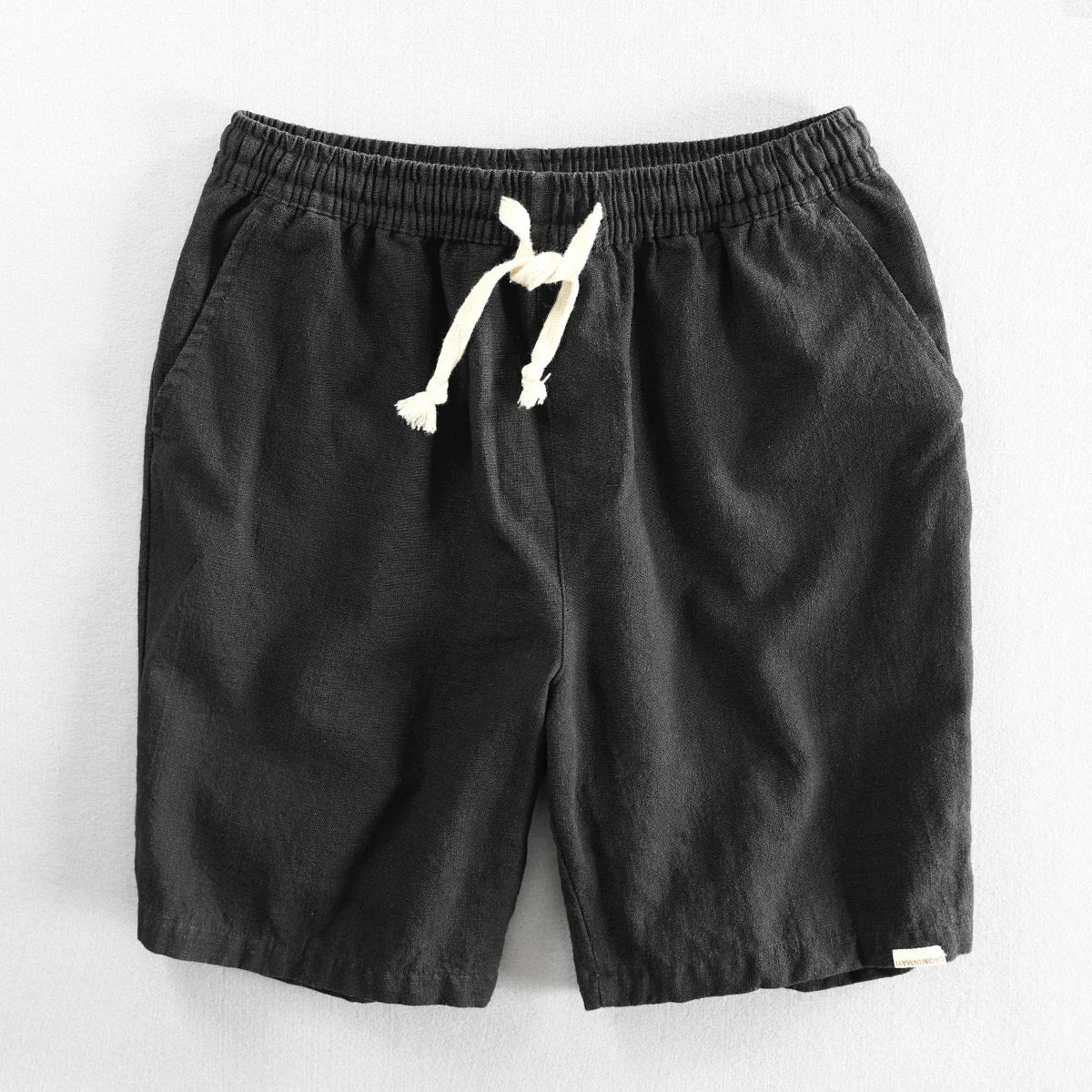 Bermuda casual para hombre con cintura elástica
