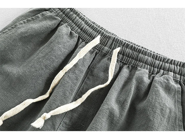 Bermuda casual para hombre con cintura elástica