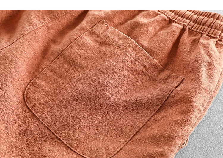 Bermuda casual para hombre con cintura elástica