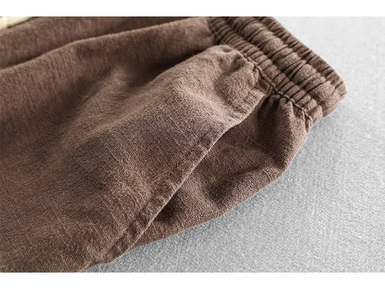Bermuda casual para hombre con cintura elástica