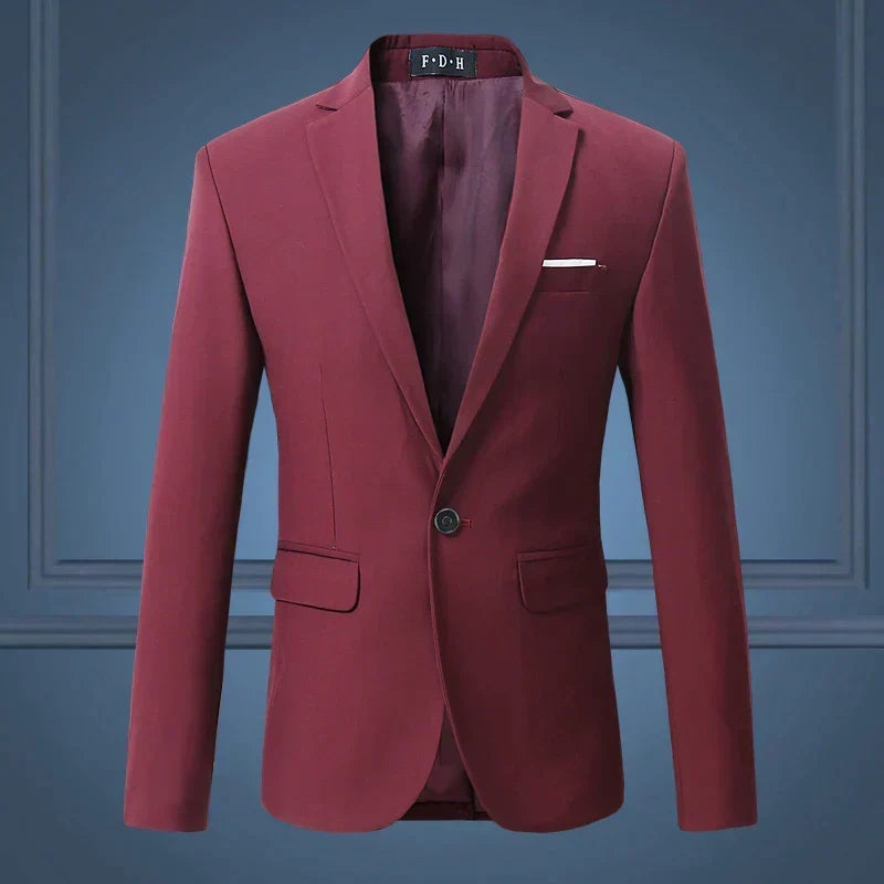 Blazer Clásico para Hombre - Elegancia Atemporal para Cualquier Ocasión de Otoño