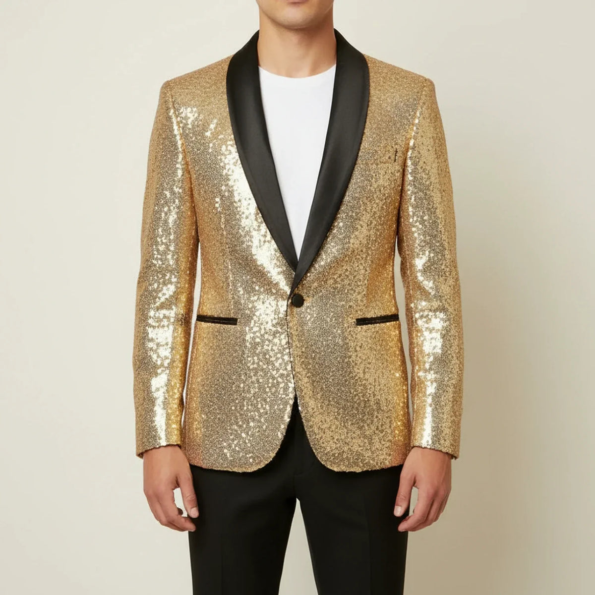 Blazer con lentejuelas para hombre