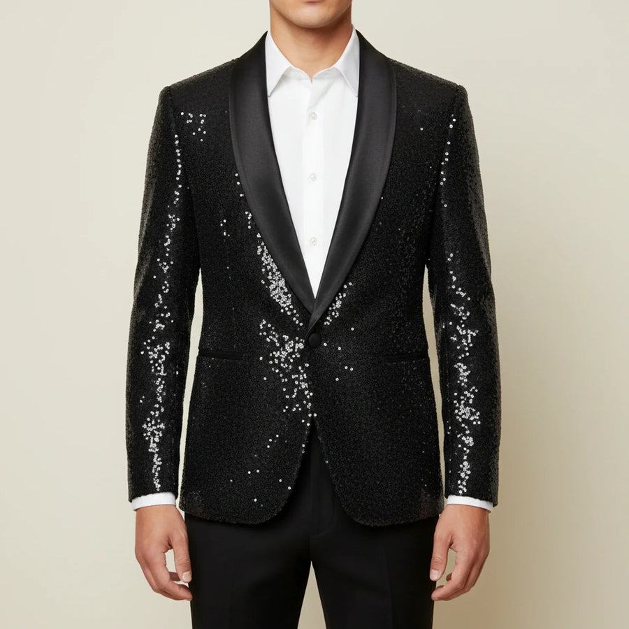 Blazer con lentejuelas para hombre