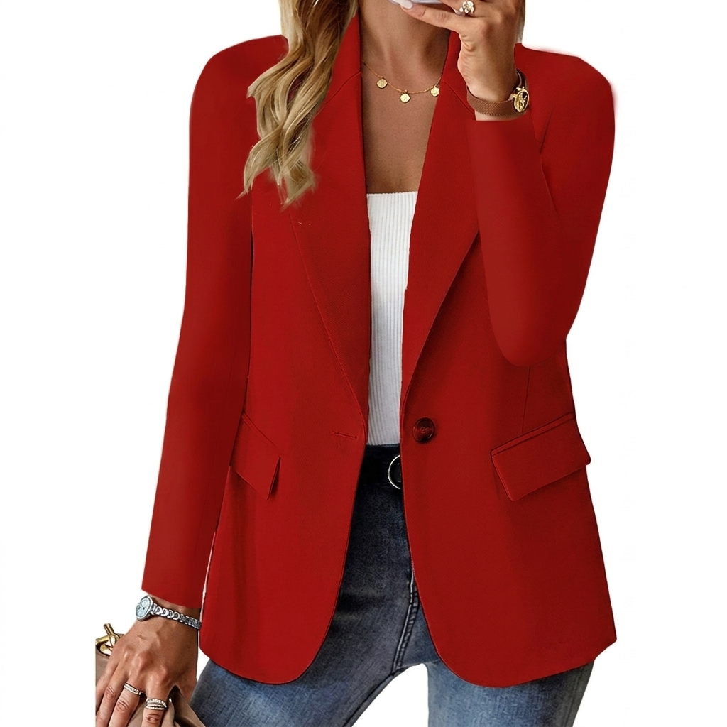 Blazer elegante para mujer con manga larga