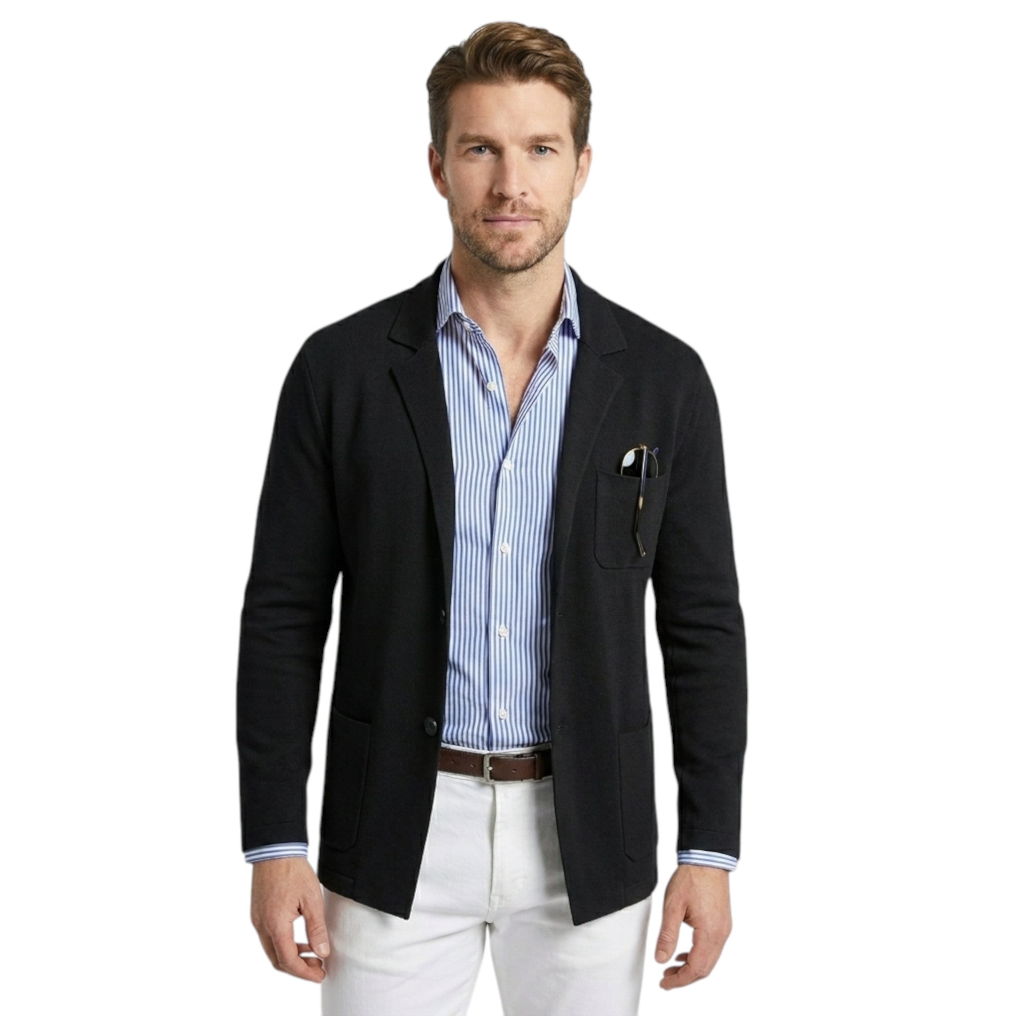 Blazer para hombre en estilo clásico con solapa