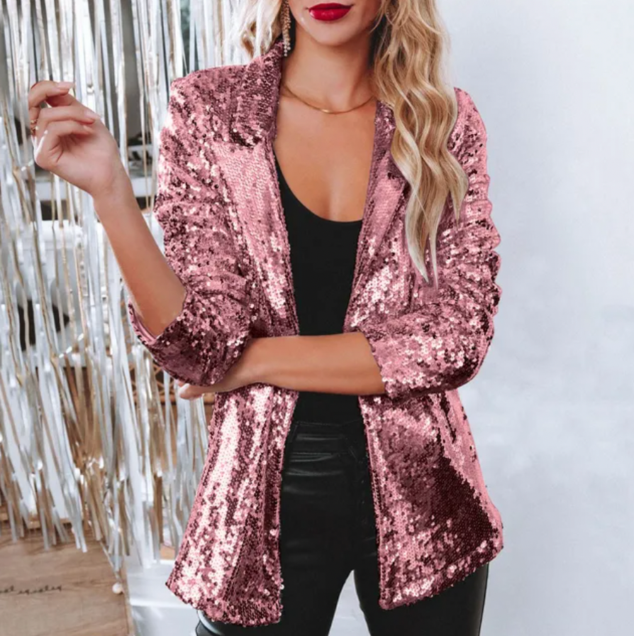Blazer para mujer con lentejuelas