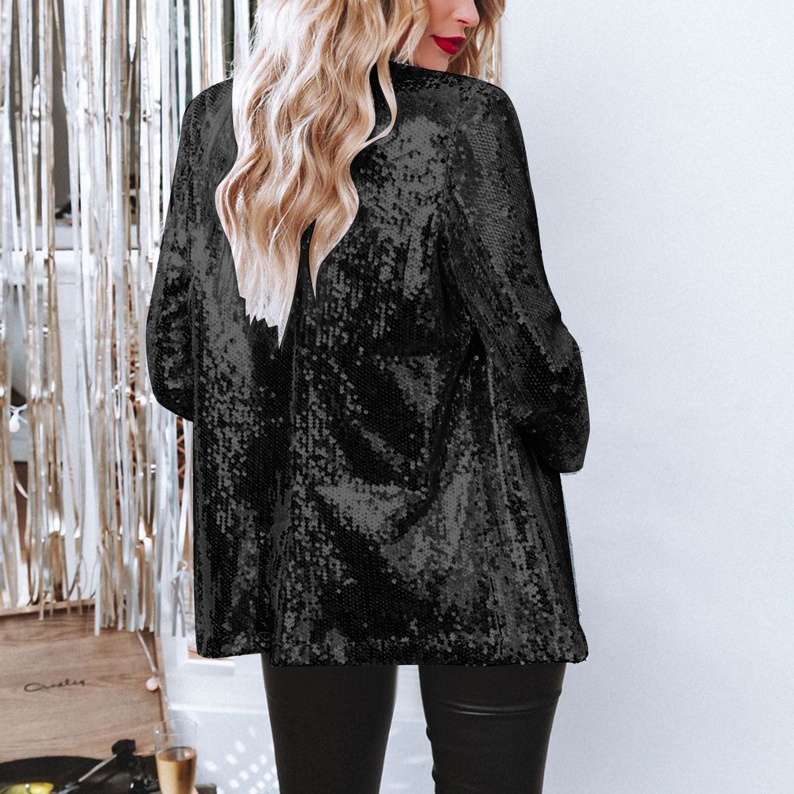 Blazer para mujer con lentejuelas