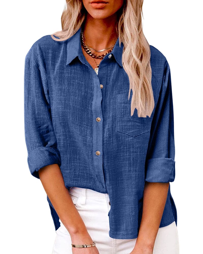 Blusa abotonada para mujer