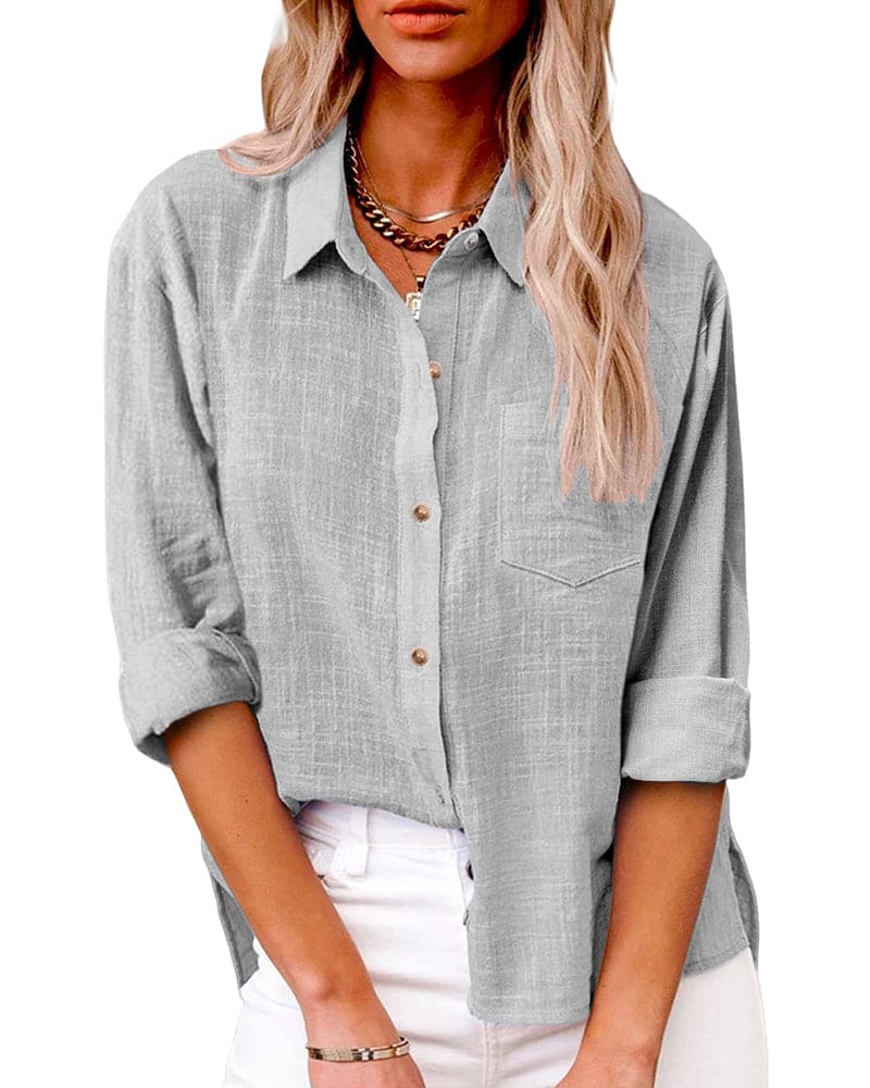 Blusa abotonada para mujer