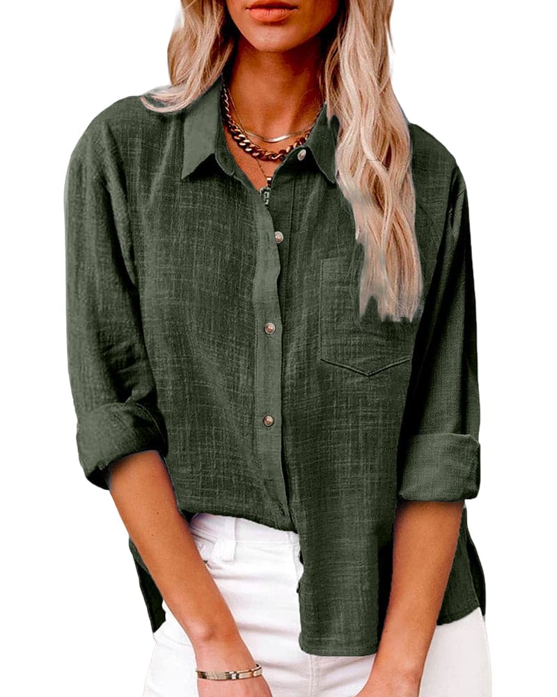 Blusa abotonada para mujer