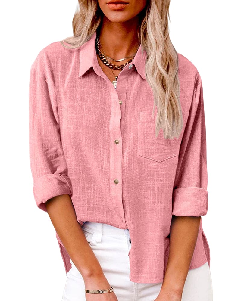 Blusa abotonada para mujer