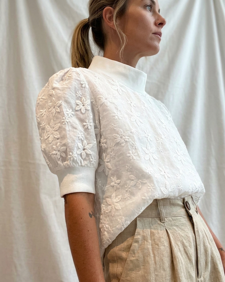 Blusa bordada para mujer
