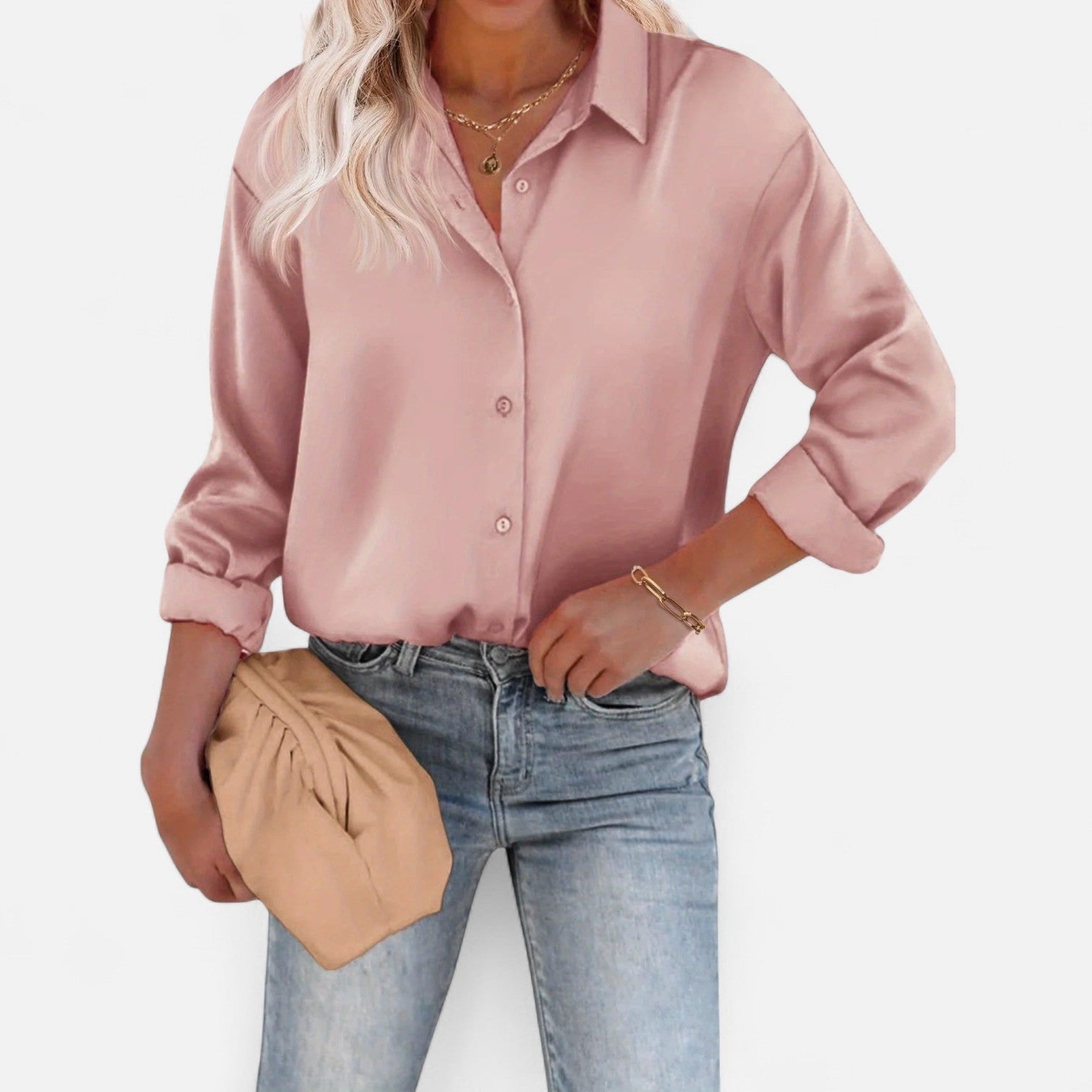 Blusa clásica para mujer de silueta fluida: elegancia atemporal y comodidad sofisticada