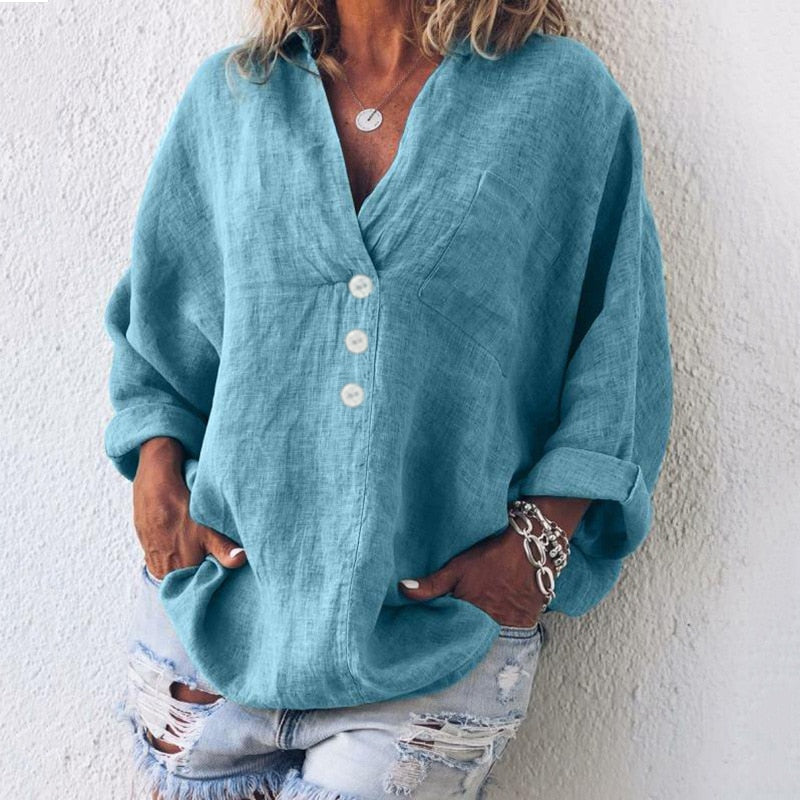 Blusa de mujer con botones