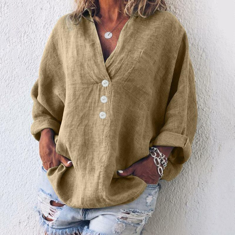 Blusa de mujer con botones