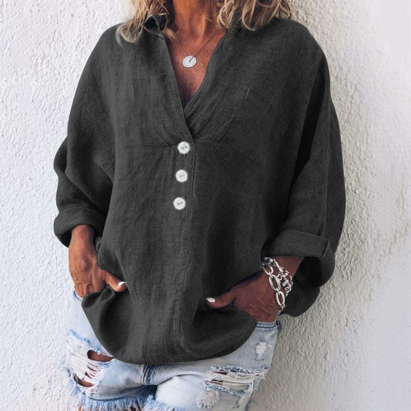 Blusa de mujer con botones