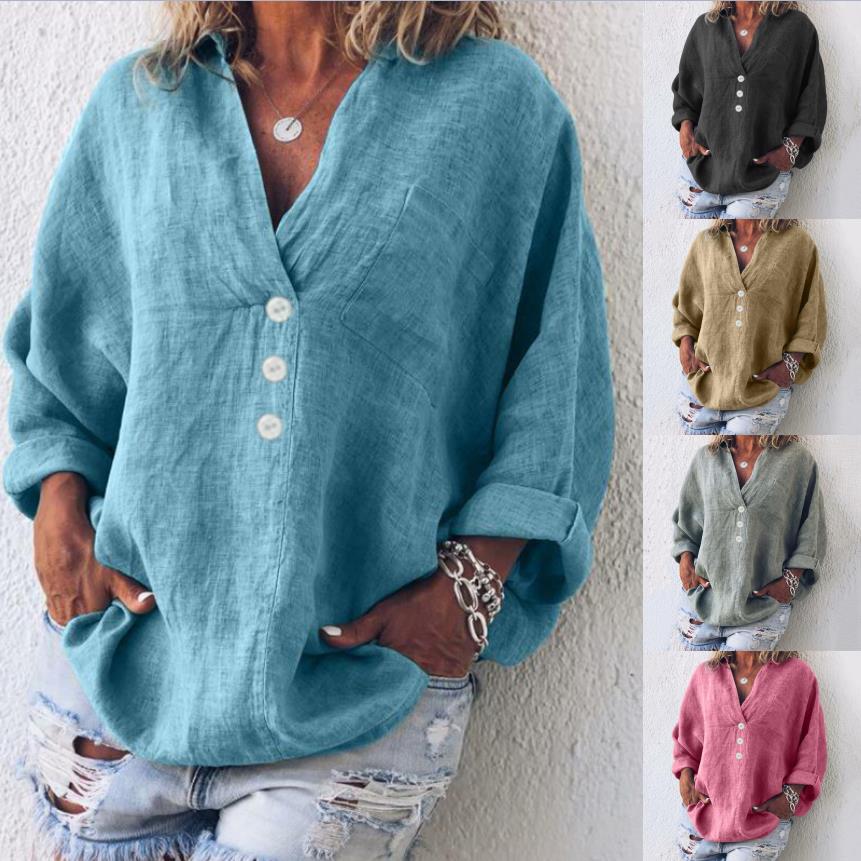 Blusa de mujer con botones