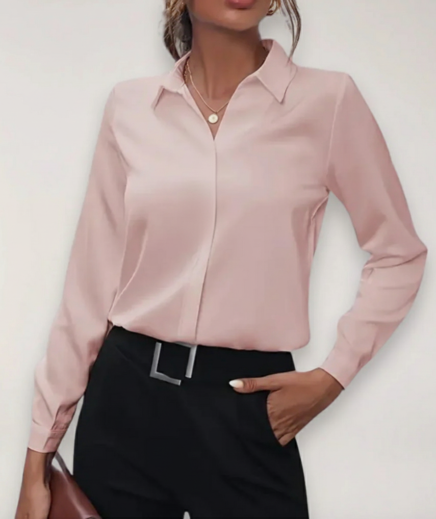 Blusa de oficina con botones