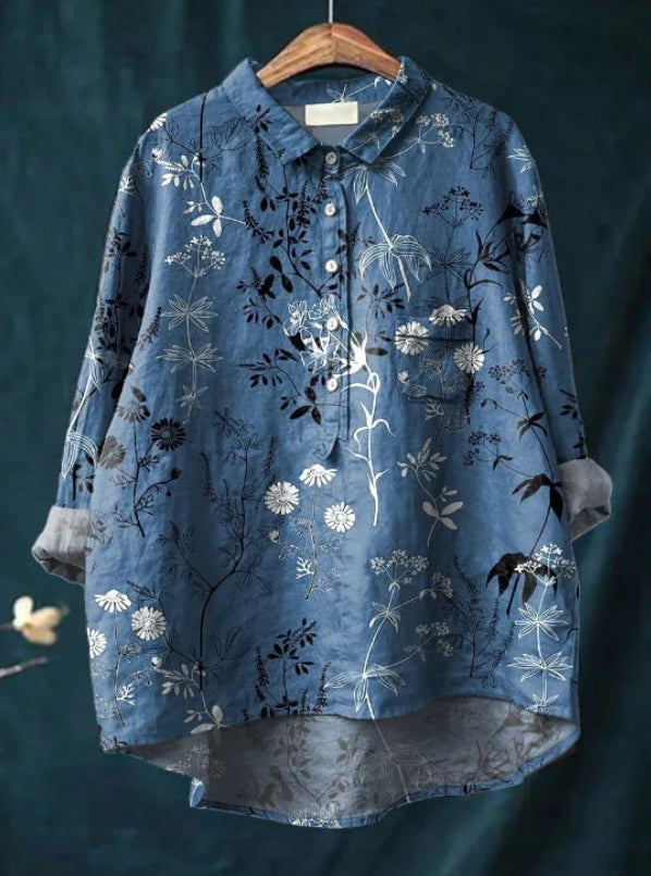 Blusa elegante con estampado floral | Elegancia y comodidad