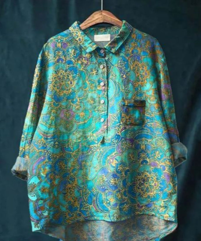 Blusa elegante con estampado floral | Elegancia y comodidad