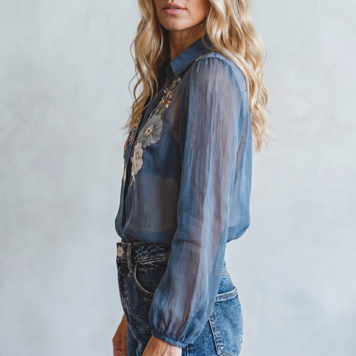 Blusa floral boho para mujer | Top ligero de verano de corte holgado