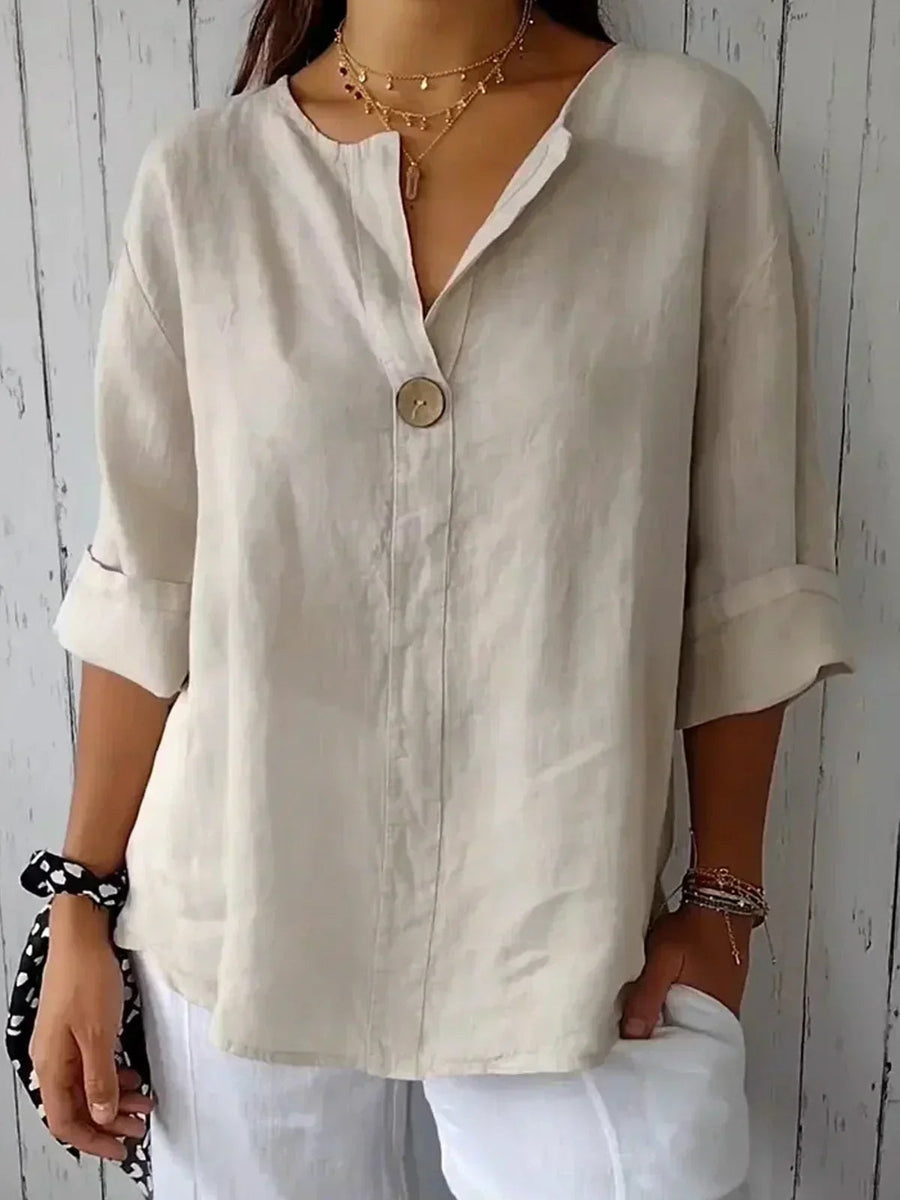 Blusa para mujer con cierre de botones