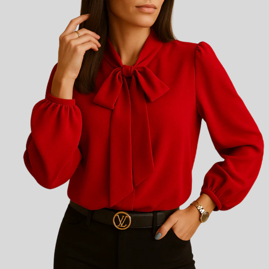 Blusa para mujer con detalle de lazo