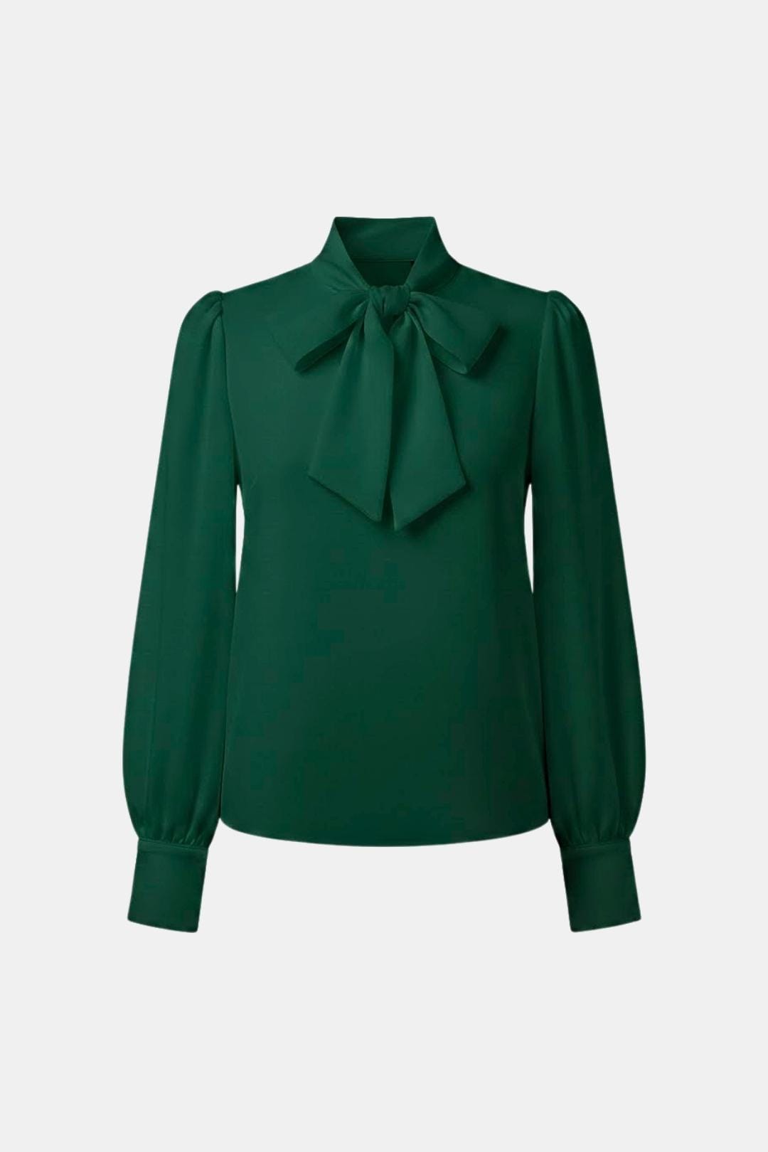 Blusa para mujer con lazada y manga larga