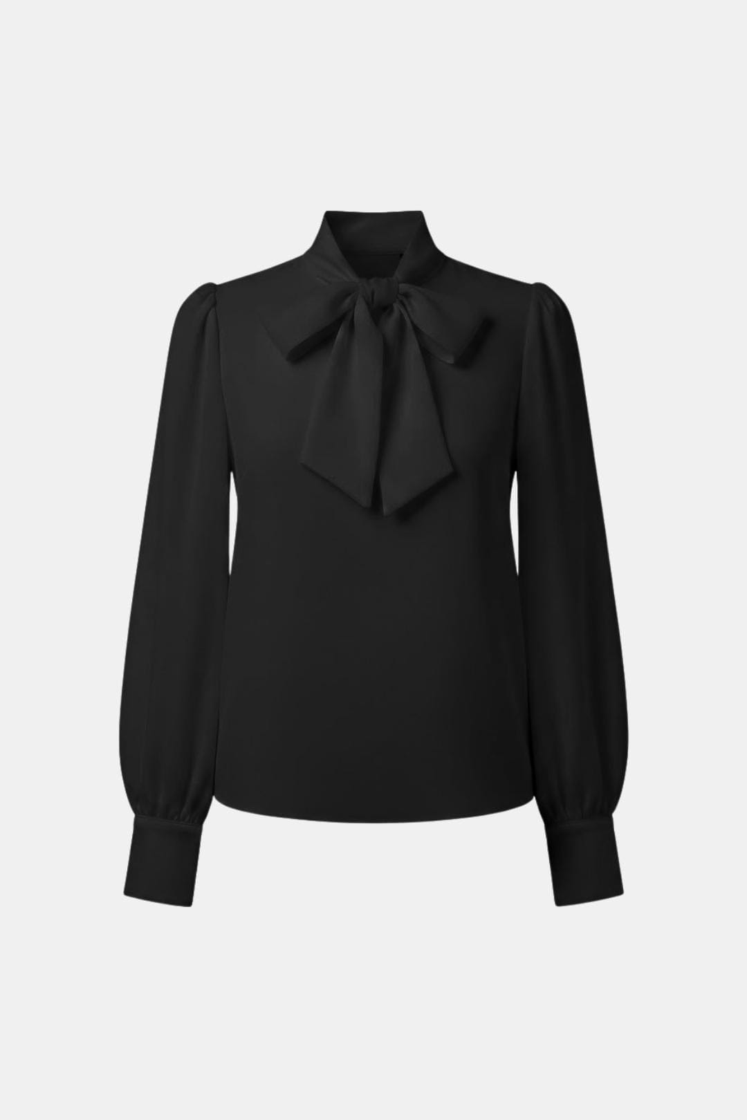 Blusa para mujer con lazada y manga larga