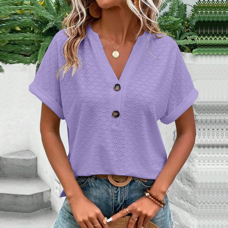 Blusa para mujer elegante y cómoda con cierre de botones