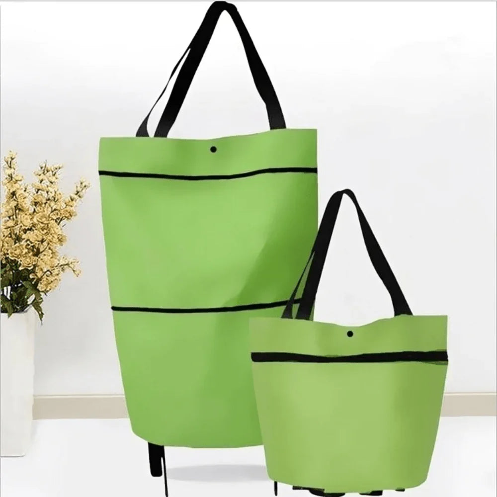 Bolsa de compra plegable con ruedas – Ecológica, compacta y ligera