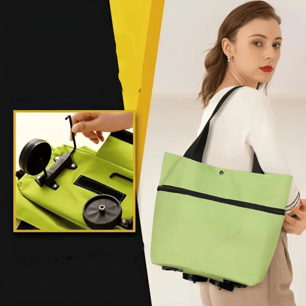 Bolsa de compra plegable con ruedas – Ecológica, compacta y ligera