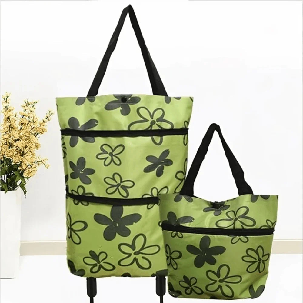 Bolsa de compra plegable con ruedas – Ecológica, compacta y ligera