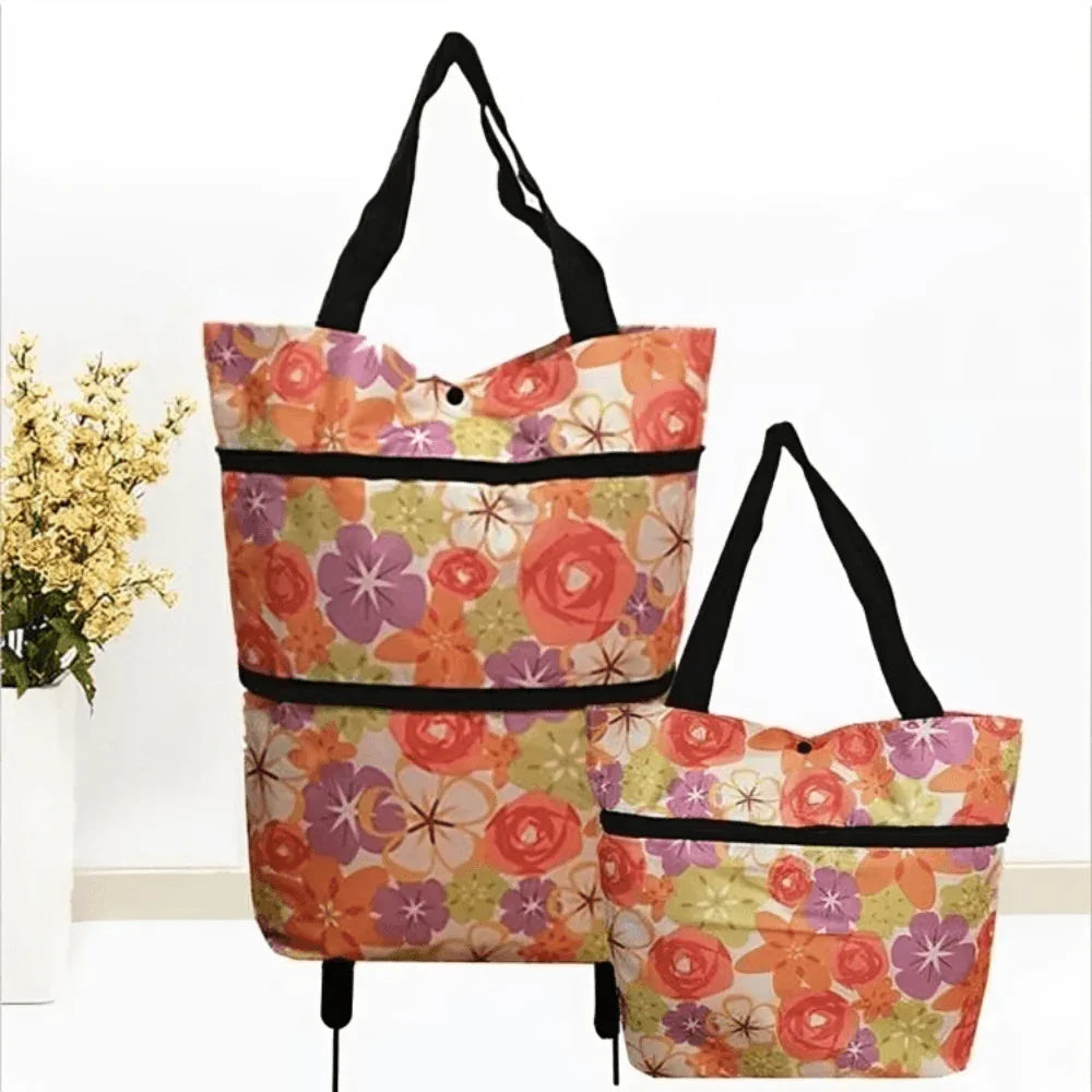 Bolsa de compra plegable con ruedas – Ecológica, compacta y ligera