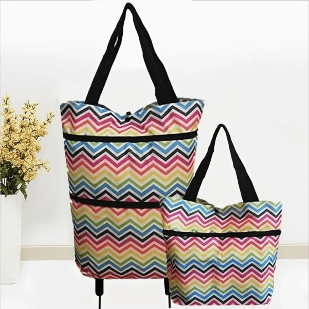 Bolsa de compra plegable con ruedas – Ecológica, compacta y ligera