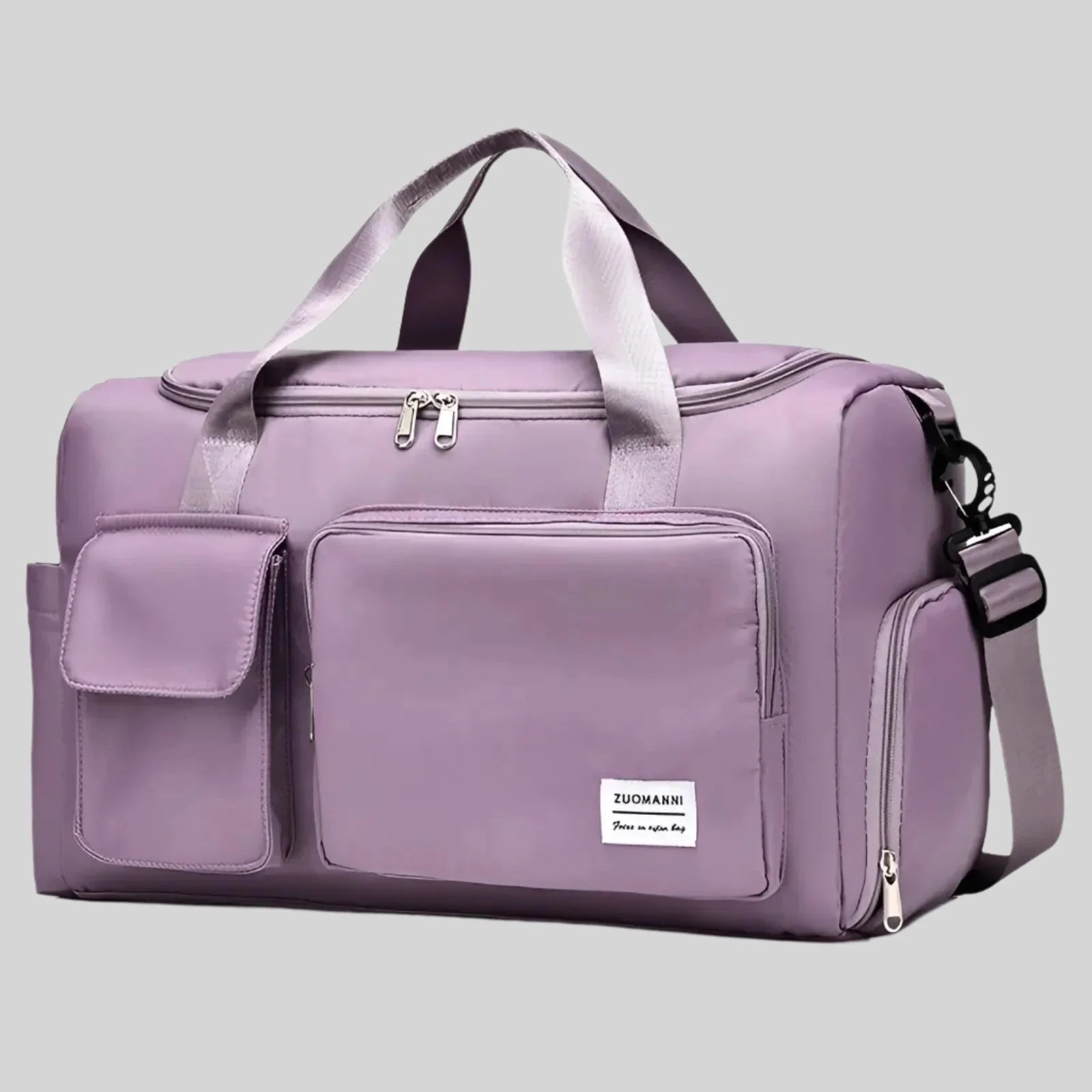 Bolsa de fin de semana impermeable – Bolso espacioso de viaje y gimnasio con compartimento para calzado