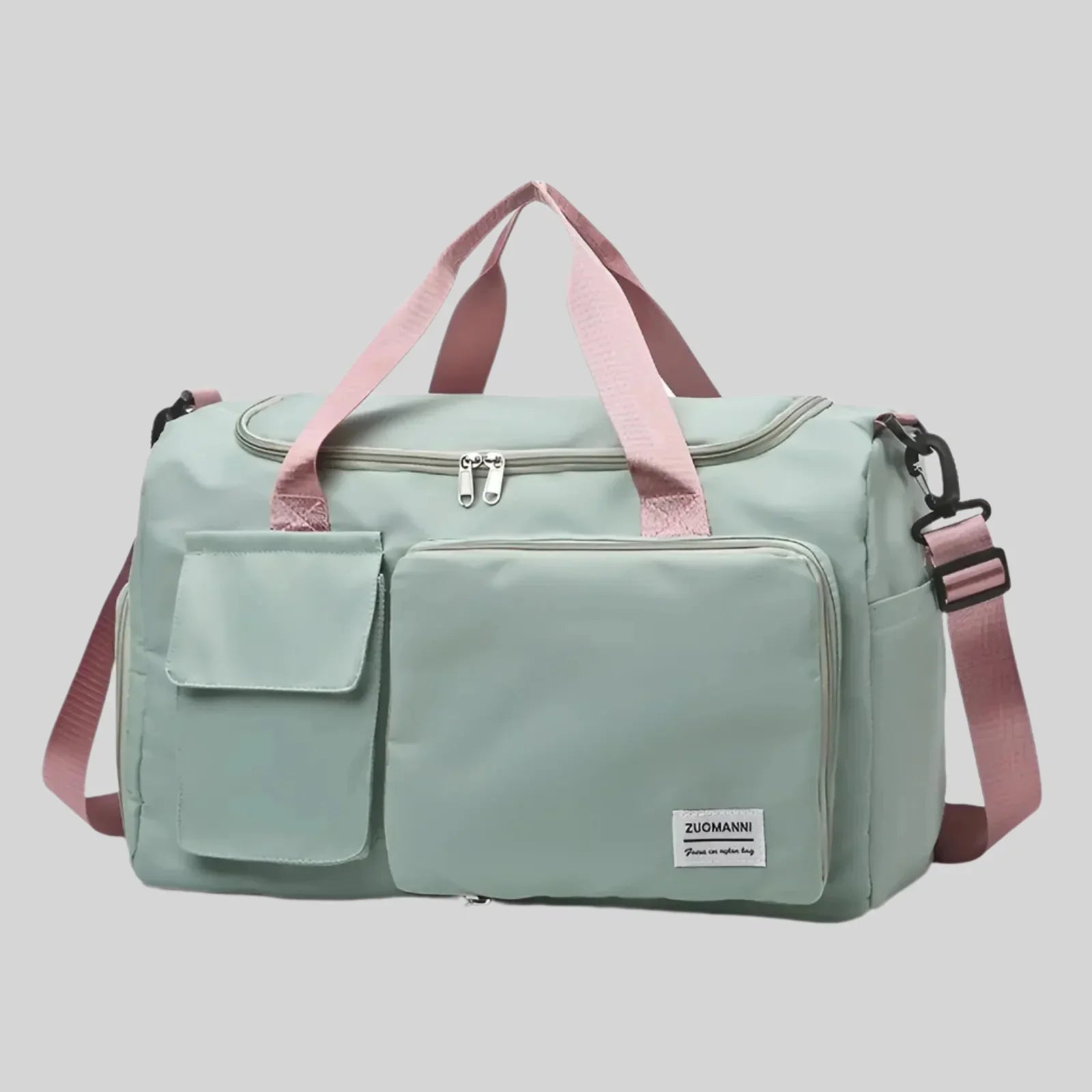 Bolsa de fin de semana impermeable – Bolso espacioso de viaje y gimnasio con compartimento para calzado