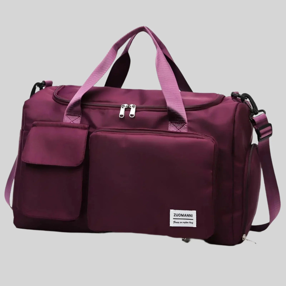 Bolsa de fin de semana impermeable – Bolso espacioso de viaje y gimnasio con compartimento para calzado