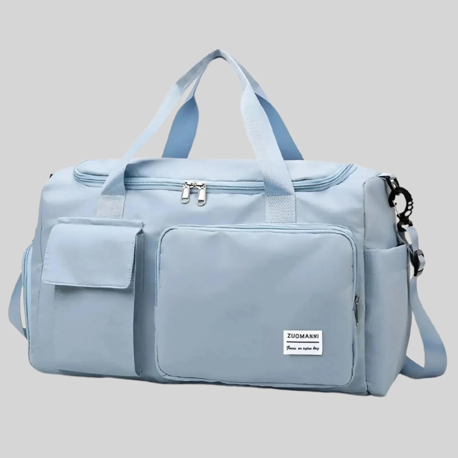 Bolsa de fin de semana impermeable – Bolso espacioso de viaje y gimnasio con compartimento para calzado