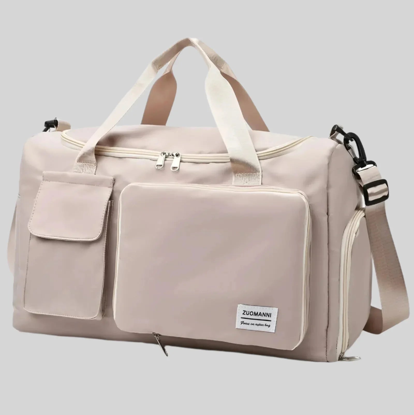 Bolsa de fin de semana impermeable – Bolso espacioso de viaje y gimnasio con compartimento para calzado