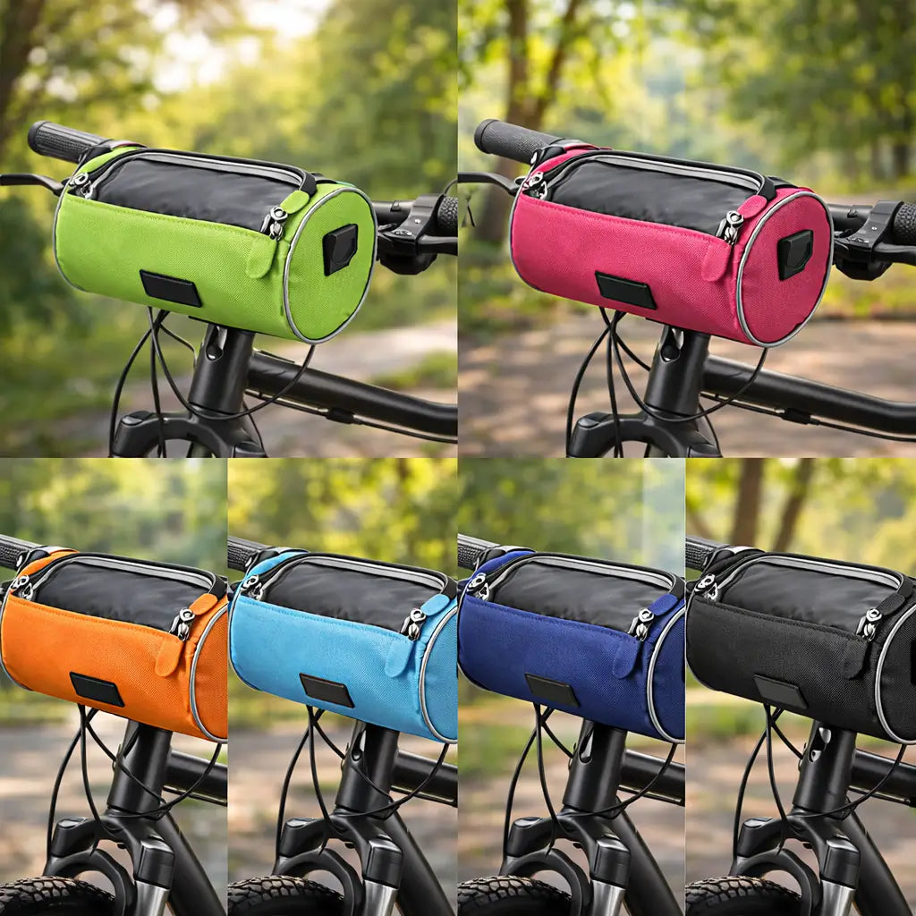 Bolsa de manillar para bicicleta | Compatible con pantalla táctil | Sistema universal de cierre de velcro