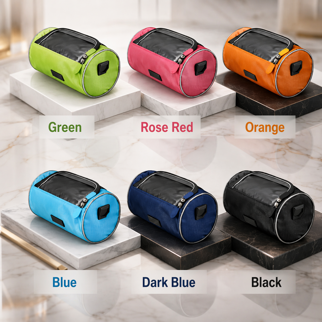 Bolsa de manillar para bicicleta | Compatible con pantalla táctil | Sistema universal de cierre de velcro