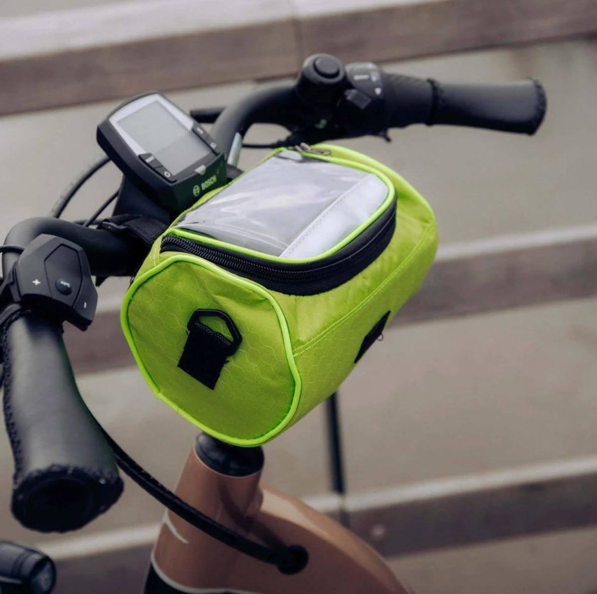 Bolsa impermeable universal para bicicleta con ventana para móvil