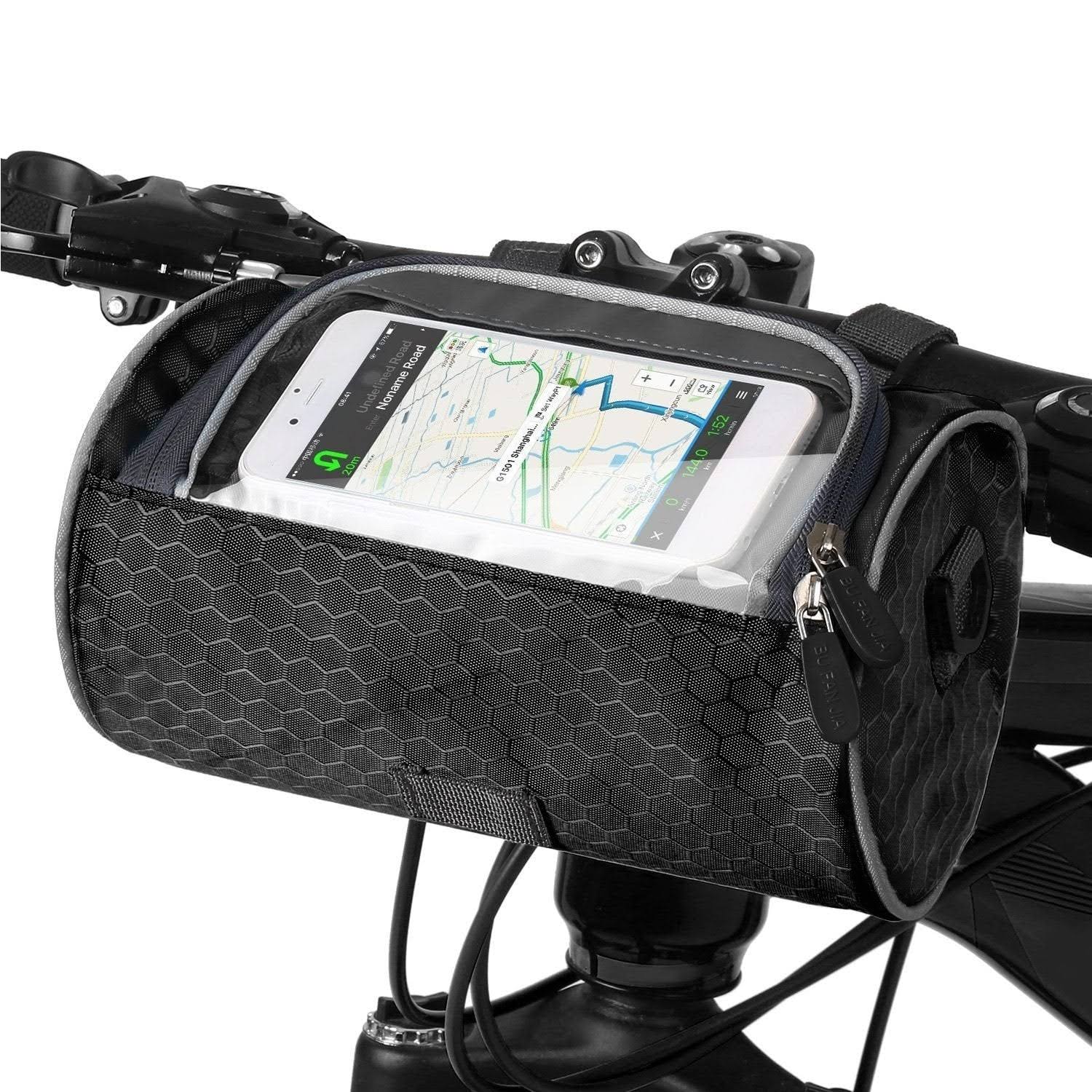 Bolsa impermeable universal para bicicleta con ventana para móvil