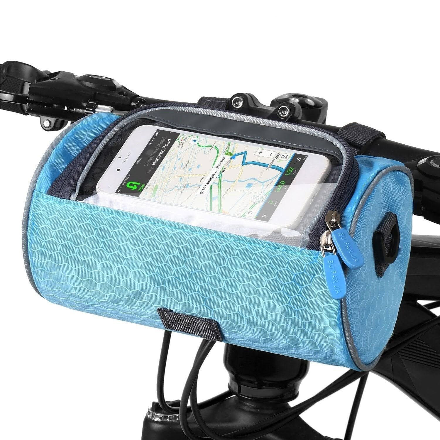 Bolsa impermeable universal para bicicleta con ventana para móvil