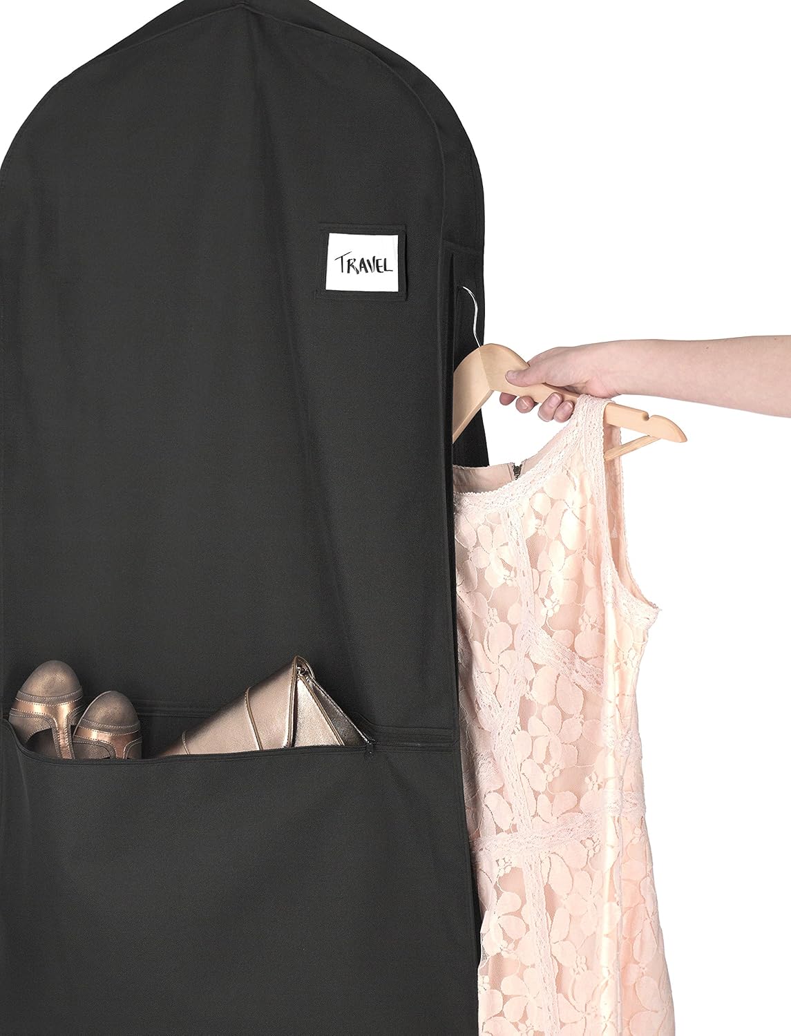 Bolsa porta-trajes de viaje resistente al agua con cremallera para hombre y mujer