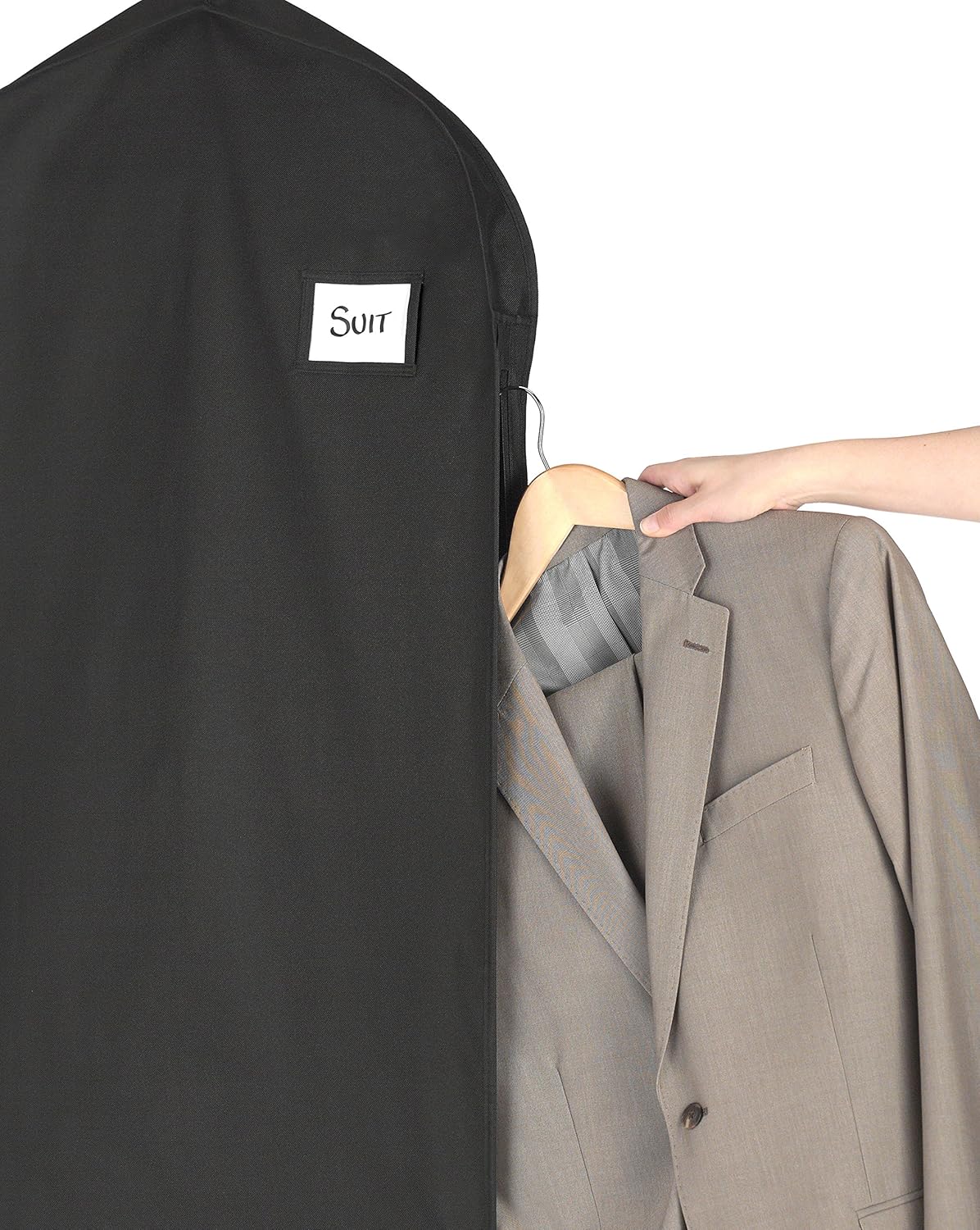 Bolsa porta-trajes de viaje resistente al agua con cremallera para hombre y mujer