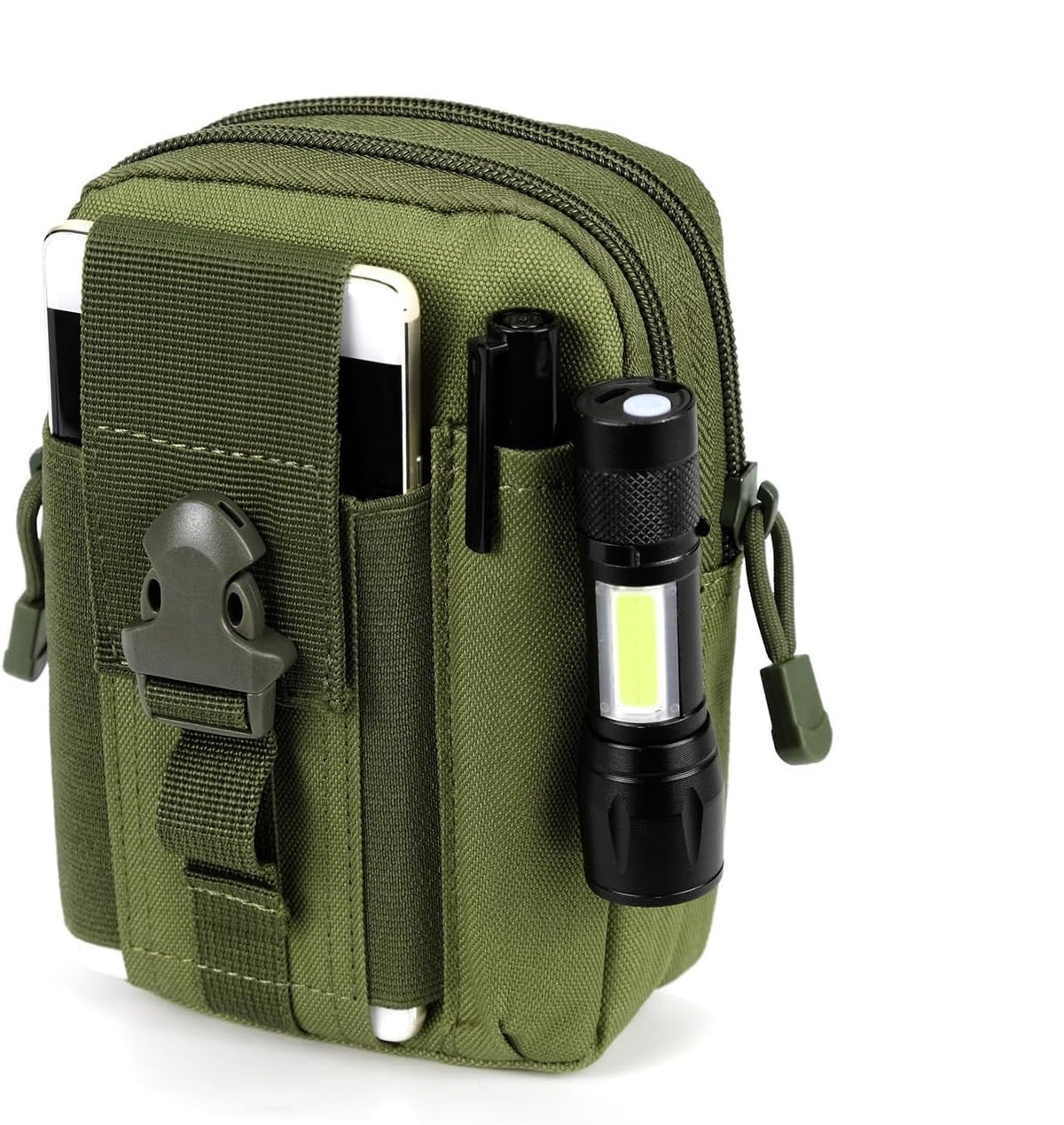 Bolsa táctica EDC para cinturón con sistema MOLLE - Bolsa multiusos de calidad militar