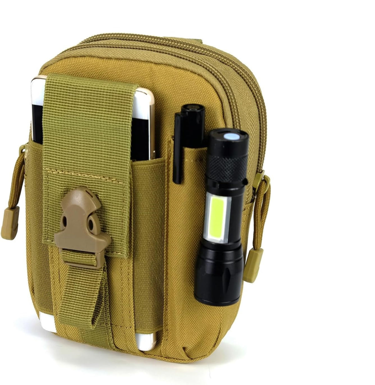 Bolsa táctica EDC para cinturón con sistema MOLLE - Bolsa multiusos de calidad militar